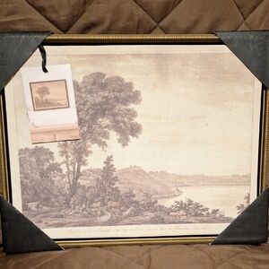 Vintage Jean Grandjean Art Print in Gold Frame